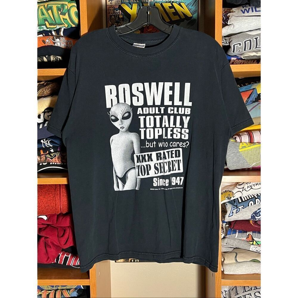 SOLD Vintage Roswell Adult Alien XXX Club Top Secret Tee